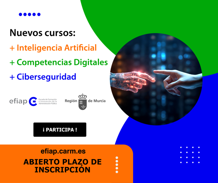 La EFIAP convoca acciones formativas en ciberseguridad, inteligencia artificial y otras competencias digitales