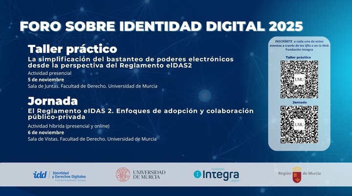 a Cátedra Fundación Integra sobre Identidad y Derechos Digitales organiza el Foro sobre Identidad Digital 2025