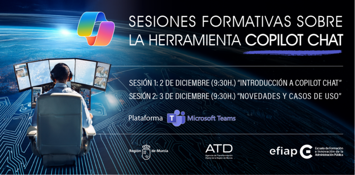 Nuevas sesiones formativas para aprender a usar la Inteligencia Artificial generativa con Copilot Chat